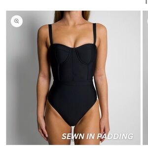 93 Play Street Naomi black corset one piece